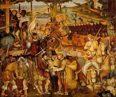 Colonisation, The Great City of Tenochtitlan Diego Rivera